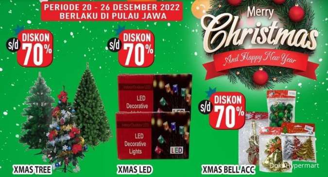 Promo Hypermart Edisi Natal 20-26 Desember 2022, Ada Aneka Aksesori & Hampers Natal