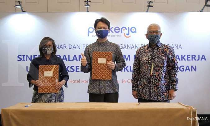 Tanda Tangani PKS, DANA Dipercaya Sebagai Mitra Penyalur Dana Insentif Program Kartu Prakerja