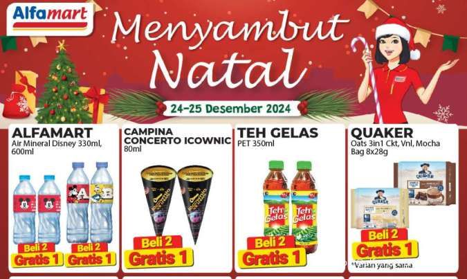 Promo Alfamart Spesial Natal Sampai 25 Desember 2024, Promo Es Krim hingga Susu UHT