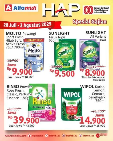 Promo Alfamidi Hemat Satu Pekan Periode 28 Juli-3 Agustus 2025