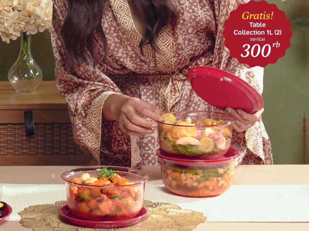 Promo Tupperware Juli 2022, Harga Murah Khusus Perabotan Penyaji Di Meja Makan