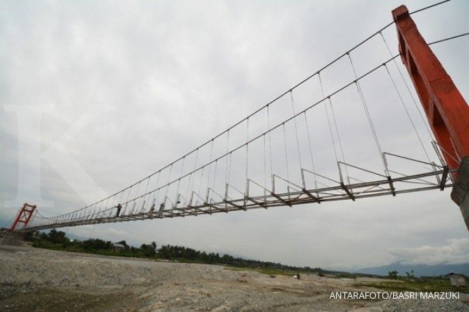 Perlancar mobilitas, 32 jembatan gantung dibangun