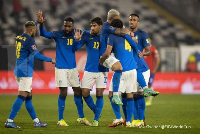 Hasil kualifikasi Piala Dunia 2022 Chile vs Brasil: Selecao libas La Roja 0-1