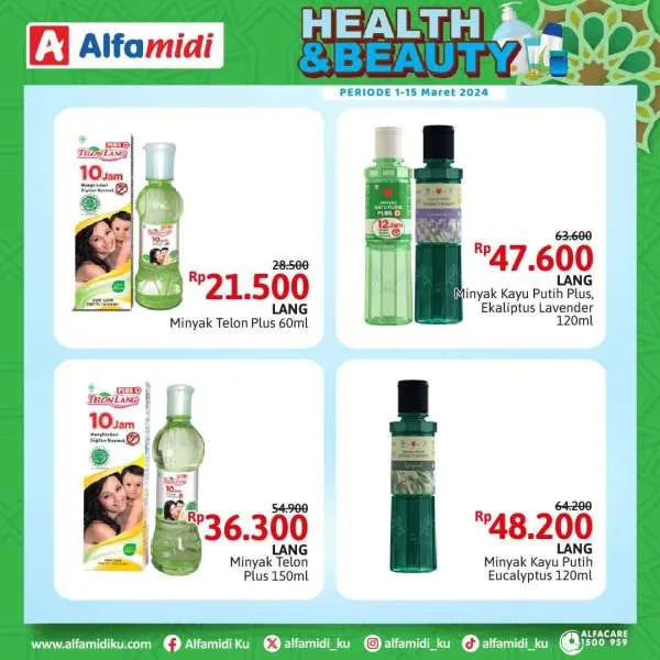 Promo Alfamidi Health & Beauty Periode 1-15 Maret 2024