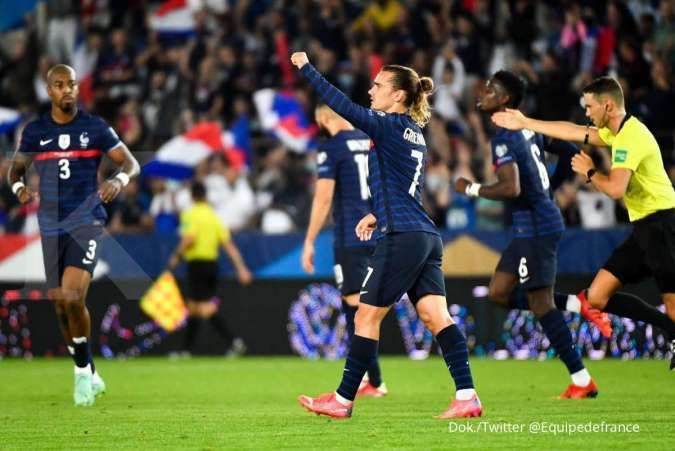 Hasil kualifikasi Piala Dunia 2022 Prancis vs Bosnia: Les Bleus tahan 1-1 The Dragons