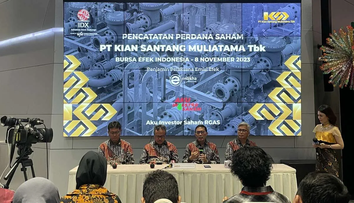 Resmi Melantai di BEI, Harga Saham Kian Santang (RGAS) Naik 6,67%