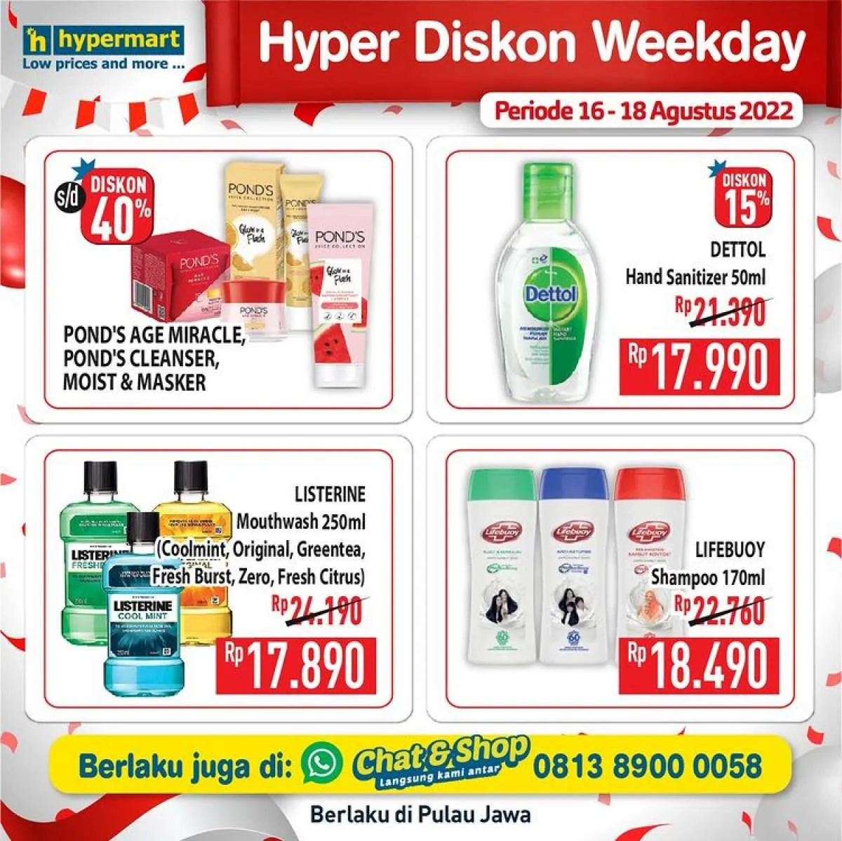 Katalog Promo Hypermart Hyper Diskon Weekday Periode 16-18 Agustus 2022