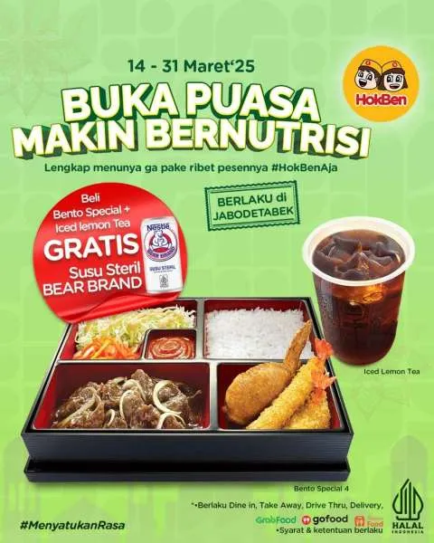 Promo Hokben Gratis Susu Bear Brand