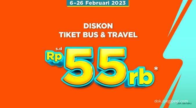 Promo PegiPegi Salecation 6-26 Februari 2023, Diskon Tiket Bus & Travel Rp 55.000