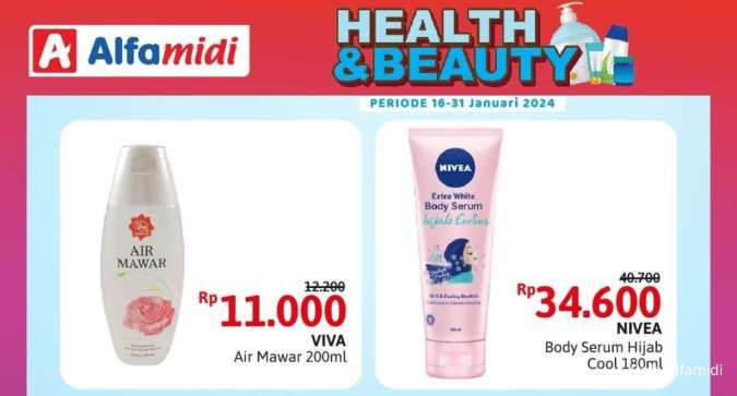 Promo Alfamidi Health & Beauty 16-31 Januari 2024, Produk Perawatan Tubuh Harga Hemat