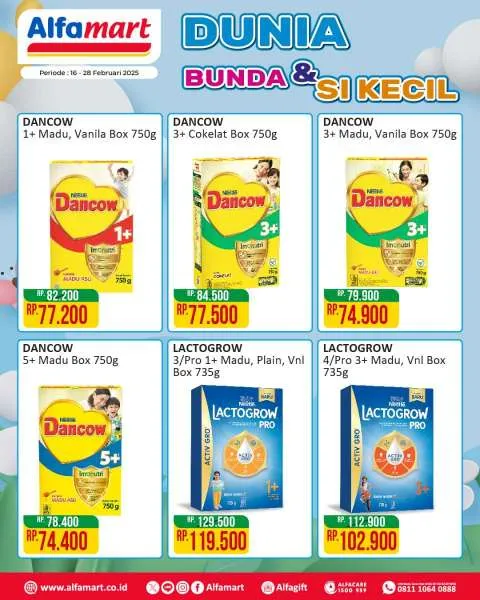 Promo Alfamart Dunia Bunda & Si Kecil Periode 16-28 Februari 2025