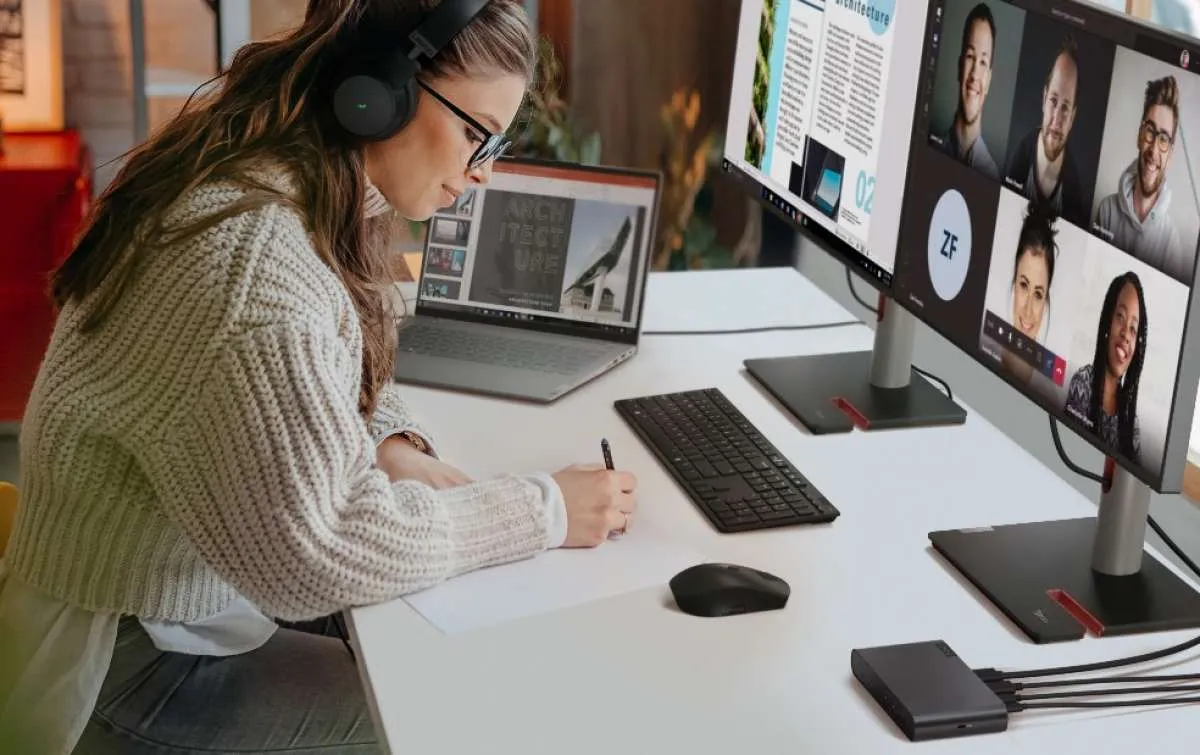 ThinkPad X1, ThinkVision, dan Lenovo Go Power Hybrid Working