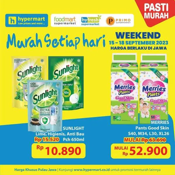 Promo Hypermart Hyper Diskon Weekend Periode 15-18 September 2023