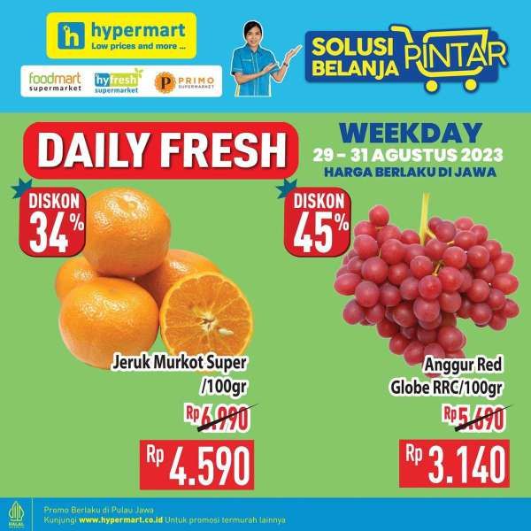 Katalog Promo Hypermart Terbaru 29-31 Agustus 2023, Promo Murah di Akhir Bulan