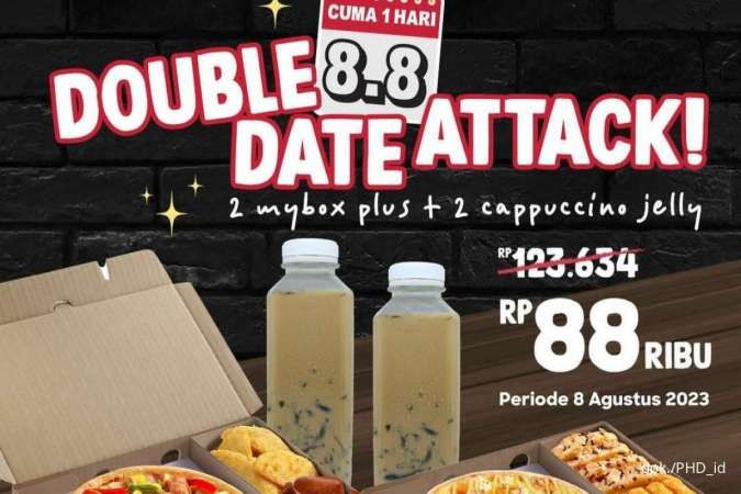 Promo 8.8 PHD Agustus 2023, Double Date Attack 2 MyBox Plus dan Cappuccino Rp 88.000