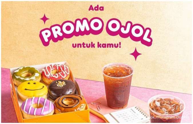 Dunkin Promo Ojol 21-28 Februari 2025, 12 Donut + 2 Minuman Dingin Hanya Rp 150.000