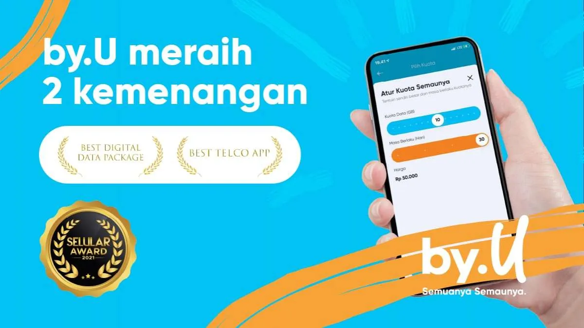 Digital provider by.U raih 2 penghargaan di ajang Seluler Awards 2021