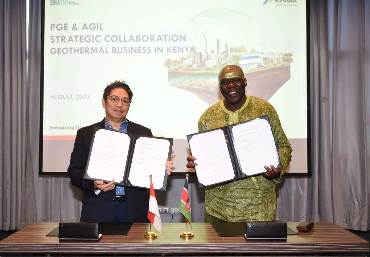 Pertamina Geothermal Energy & AGIL Kembangkan Konsesi Longonot di Kenya
