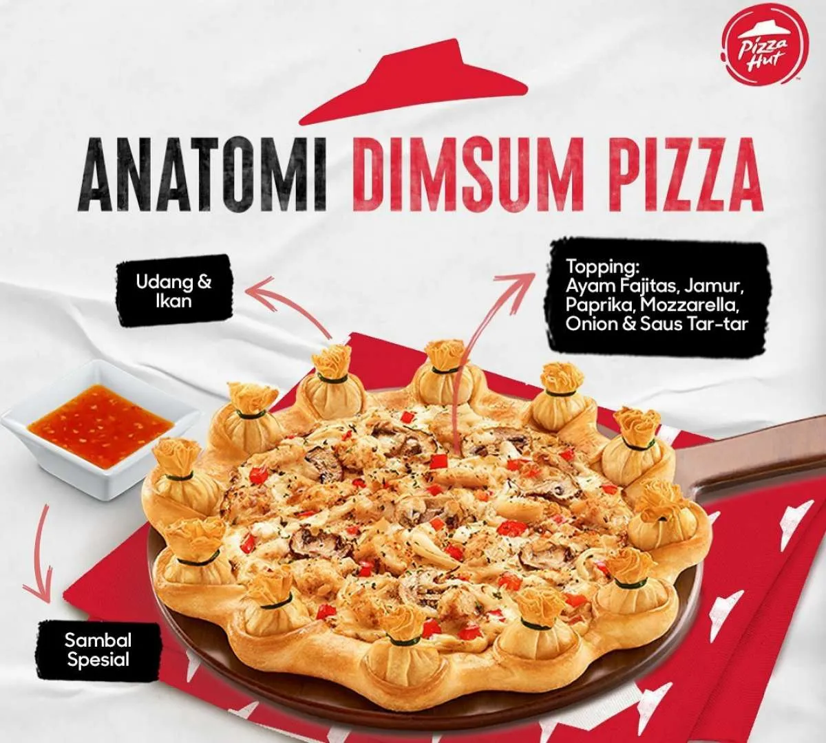 Menu Baru Pizza Hut 2022, Ada Dimsum Pizza dengan Sambal Spesial Super Lezat!