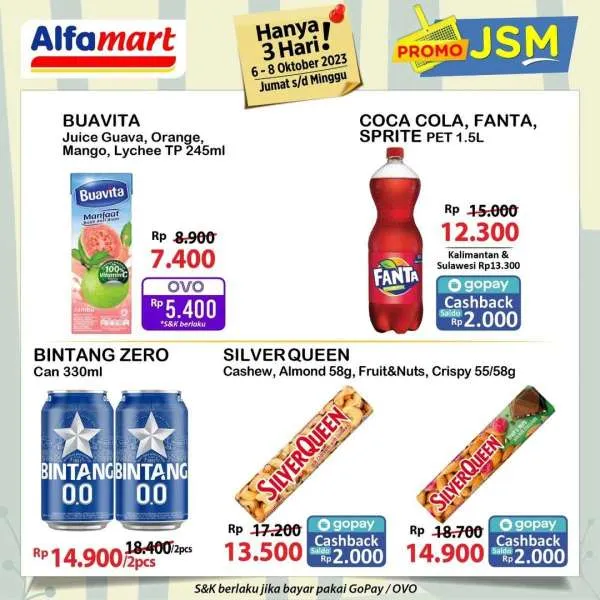 Promo JSM Alfamart Hanya 3 Hari Periode 6-8 Oktober 2023