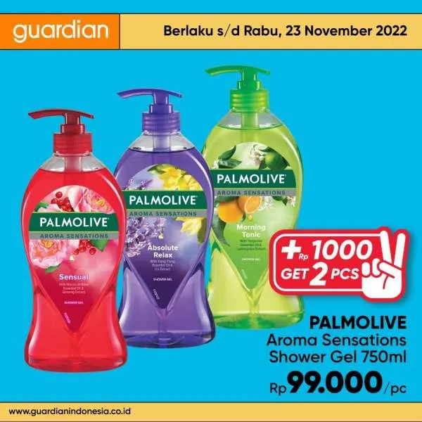 Promo Guardian +1000 Get 2 Pcs Periode 17-23 November 2022