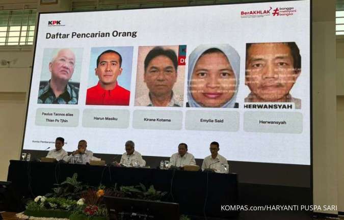 KPK Rilis Foto 5 DPO Kasus Korupsi, Mulai Paulus Tannos sampai Harun Masiku
