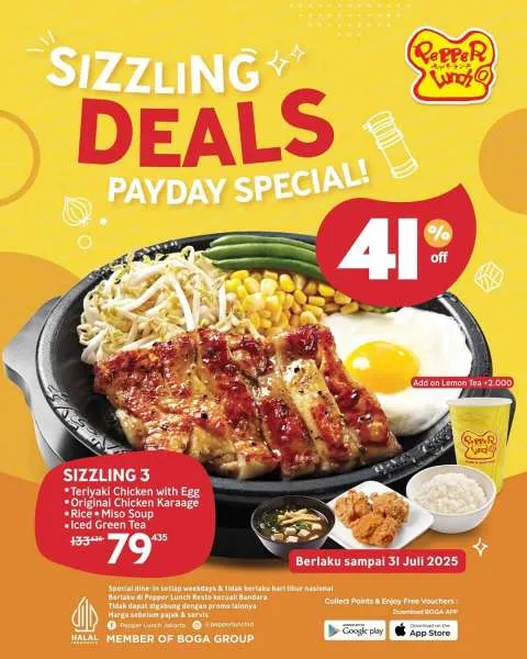 Promo Pepper Lunch Sizzling Deals 3
