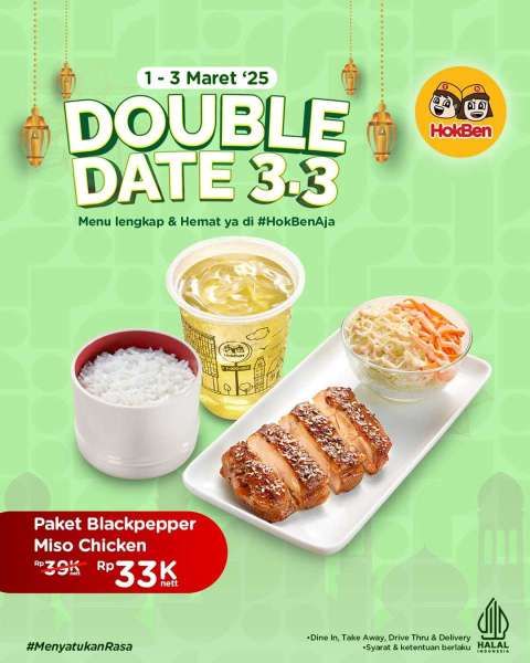 Promo HokBen 3.3 Mulai 1-3 Maret 2025