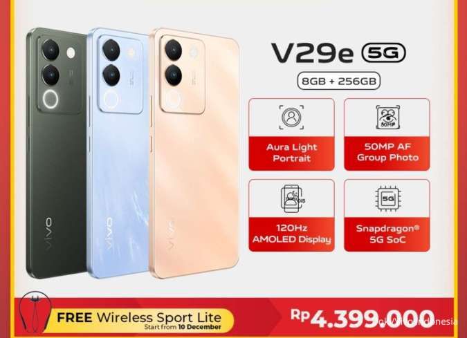 Vivo V29e Terbaru: Daftar Harga Bulan Desember 2023 dan Spesifikasi Lengkap