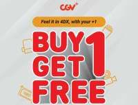 Promo CGV 5-22 Oktober 2024, Buy 1 Get 1 Free Special Class 4DX Film Apapun