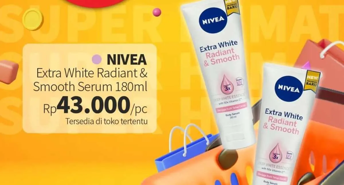 Tambah Rp 1.000 Dapat 2 Body Serum Nivea, Cek Promo Guardian sampai 28 Februari 2024