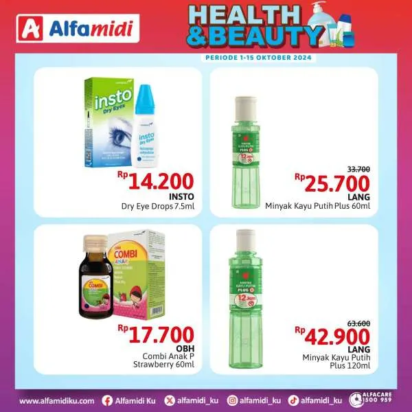 Promo Alfamidi Health & Beauty Periode 1-15 Oktober 2024