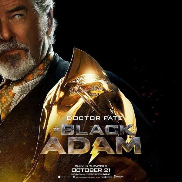 Poster Pierce Brosnan sebagai Doctor Fate di film Black Adam.