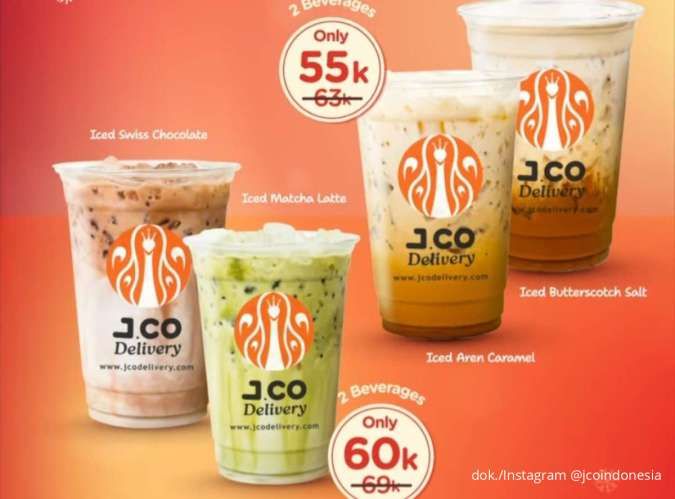 Hari Terakhir Promo J.CO Delivery Deals, Bundling Minuman Favorit Mulai Rp 55K