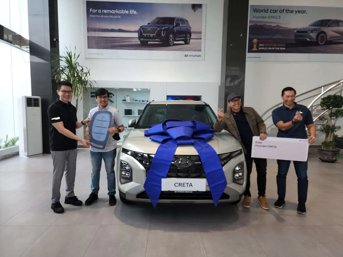 Hyundai Andalan Serahkan Dua Unit SUV Creta kepada Konsumen Beruntung