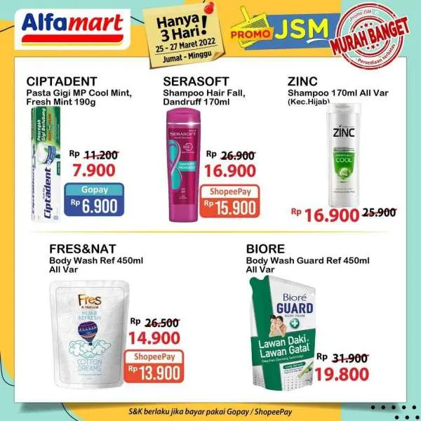 Promo JSM Alfamart Periode 25-27 Maret 2022