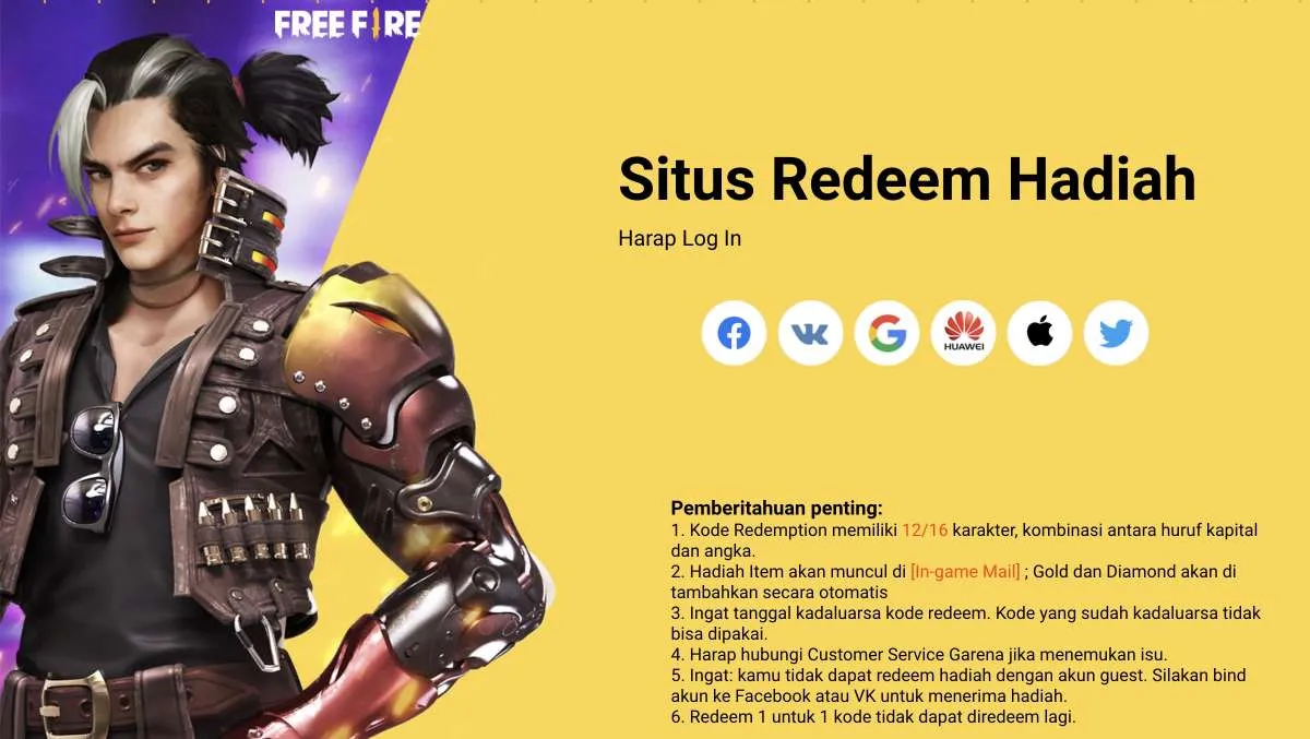 Cara Klaim Kode Redeem FF & FF MAX Mei 2022, Tinggal Kunjungi Web Resmi Garena