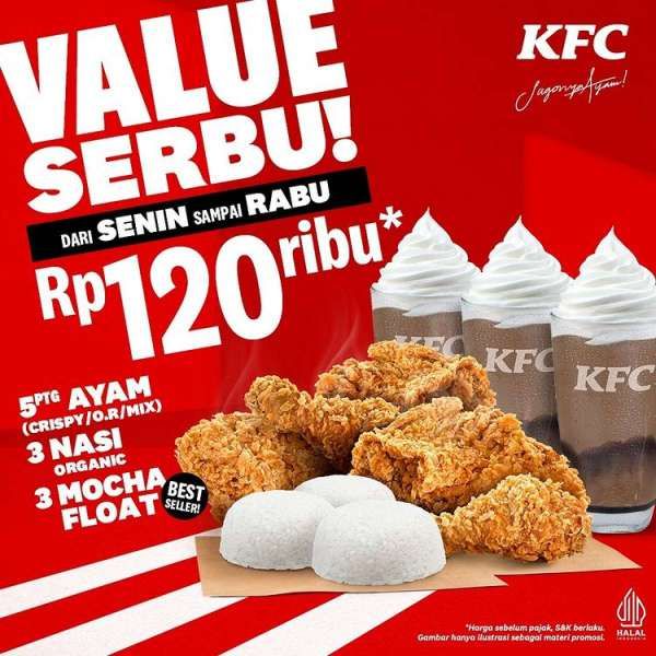 Promo KFC Senin Sampai Rabu di Bulan September 2022