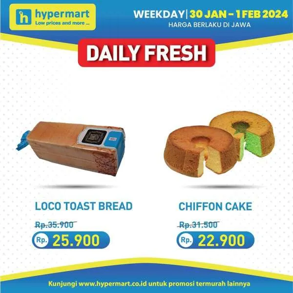 Promo Hypermart Hyper Diskon Weekday Periode 30 Januari-1 Februari 2024