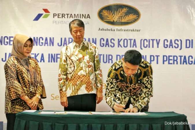 Pertagas Niaga dan Jababeka Infrastruktur teken perjanjian kerjasama jaringan gas 