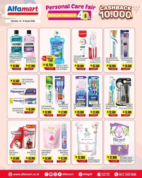 Promo Alfamart Personal Care Fair Periode 16-31 Maret 2025