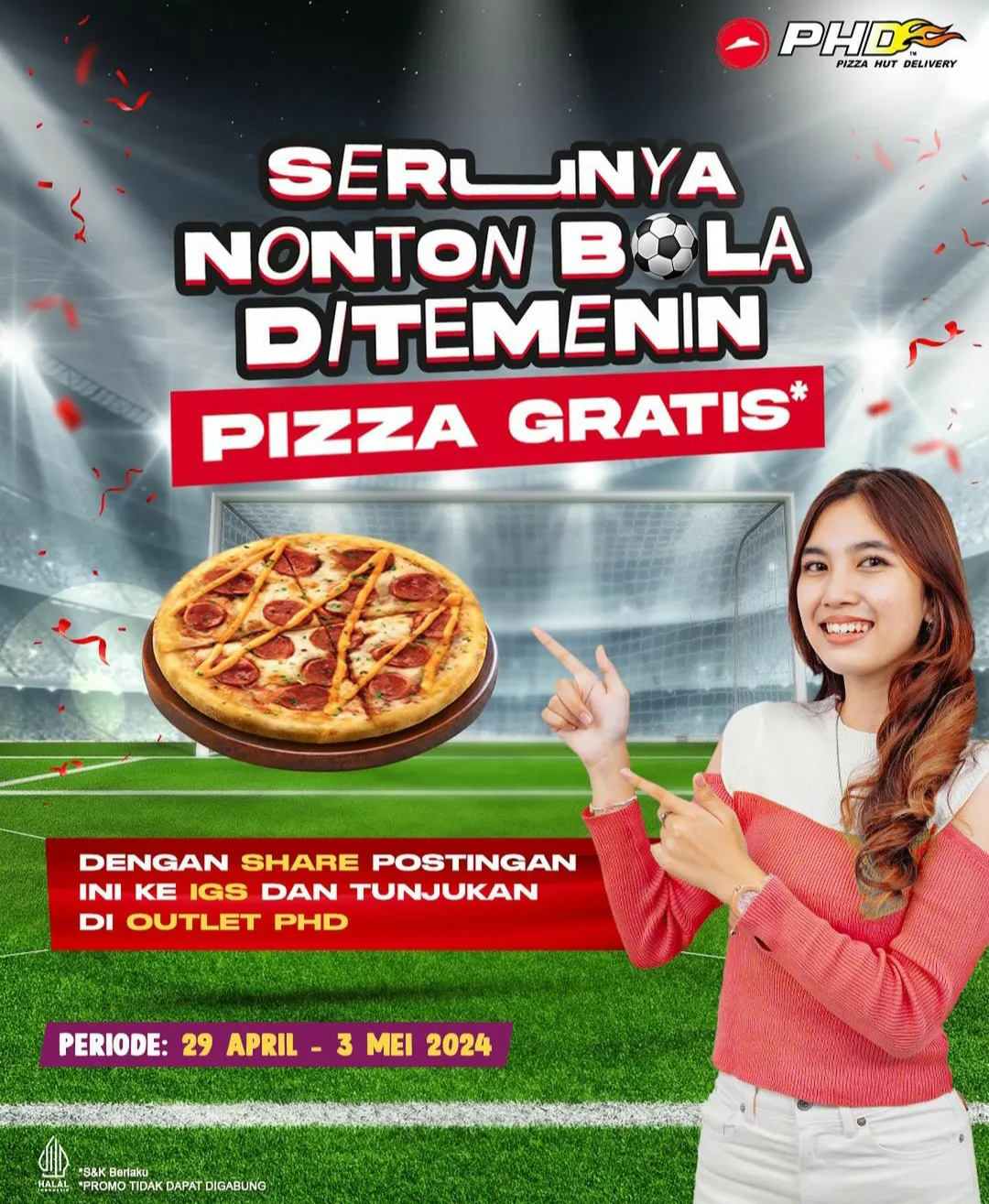 Promo PHD Gratis Pizza