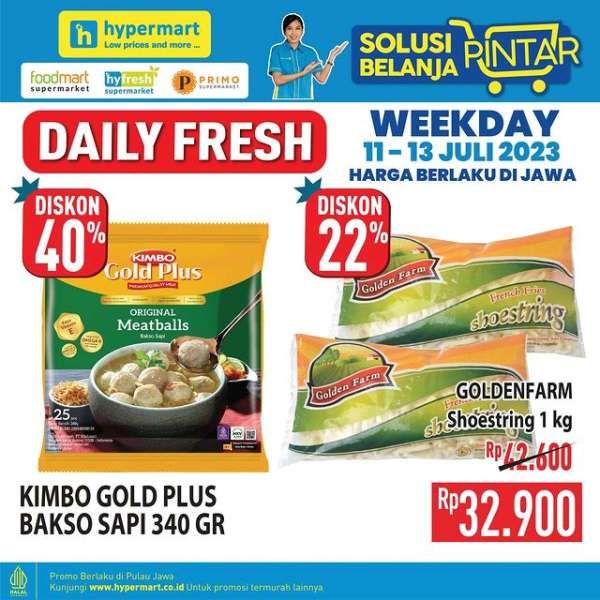 Katalog Promo Hypermart Diskon Weekday Terbaru 11-13 Juli 2023