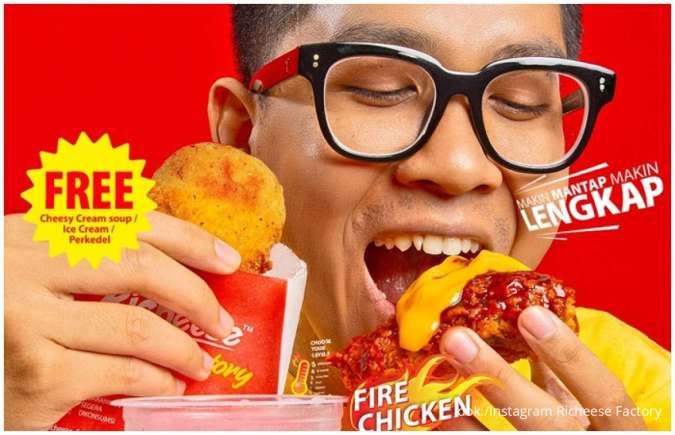 Promo Richeese Factory Fire Chicken + Free Side Dish, Potongan Harganya Bikin Happy