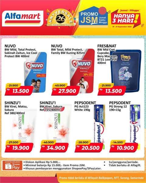 Promo JSM Alfamart 19-21 September 2025
