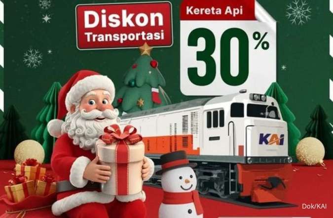 Promo KAI Nataru 2025/2026, Tiket Kereta Api Diskon 30% Mulai November
