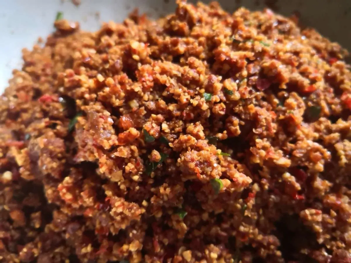 Resep sambal pecel endes, mudah bikinnya dan tahan sampai setahun