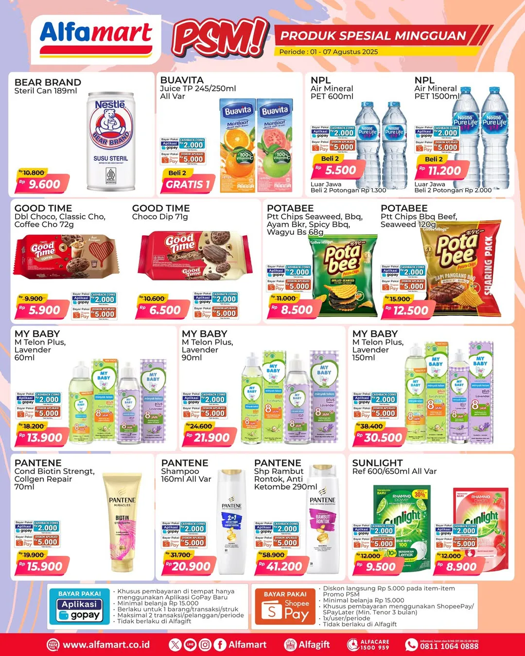 Promo PSM Alfamart Periode 1-7 Agustus 2025