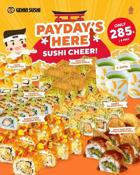 Promo Genki Sushi Payday 21-31 Juli 2025