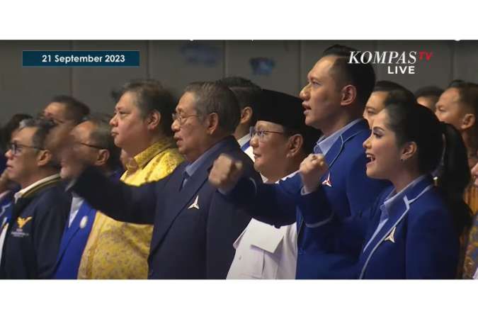 Partai Demokrat Resmi Dukung Prabowo Sebagai Capres di Pemilu 2024